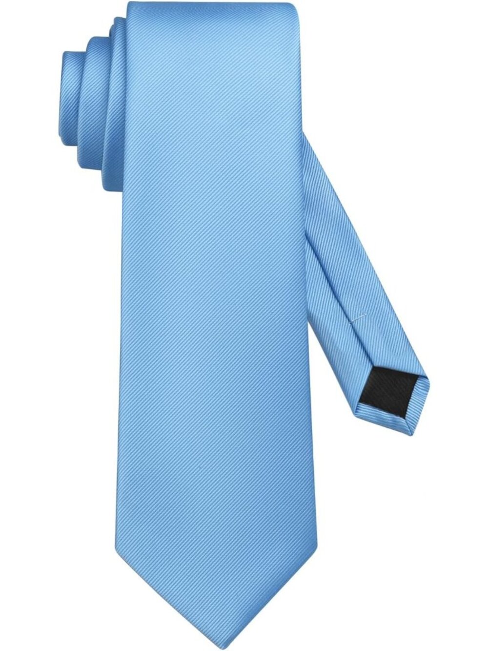 Men's Ties Solid Color Light Blue Imported Twill Formal Neckties